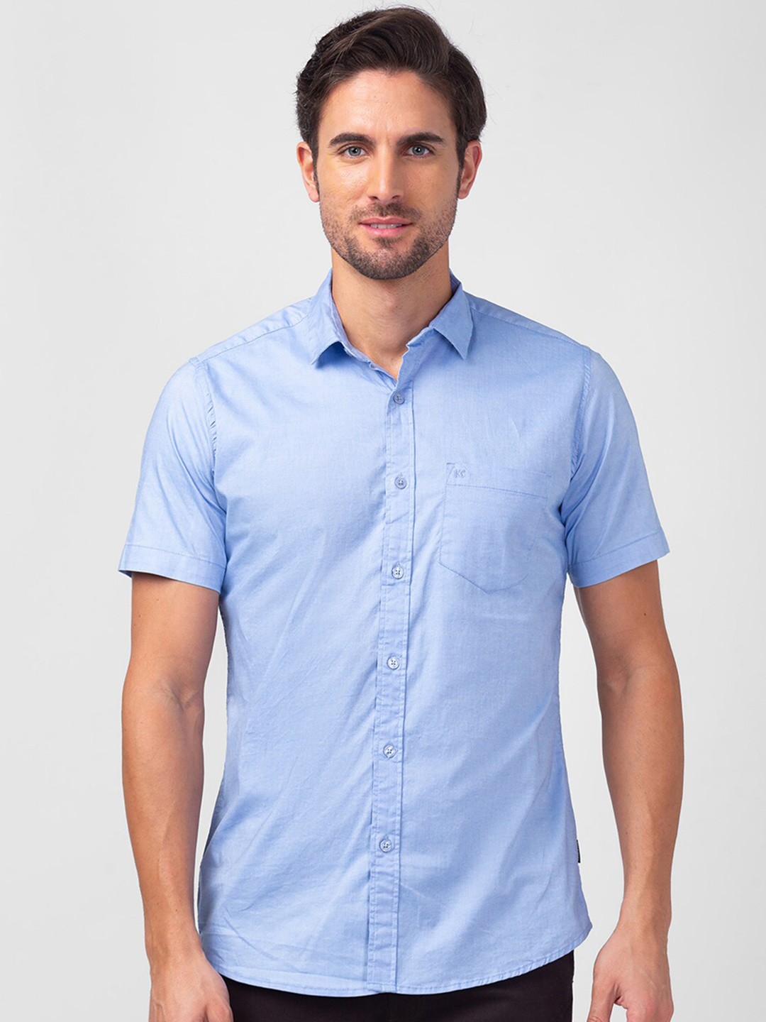 

Kenneth Cole Slim Fit Casual Cotton Shirt, Blue