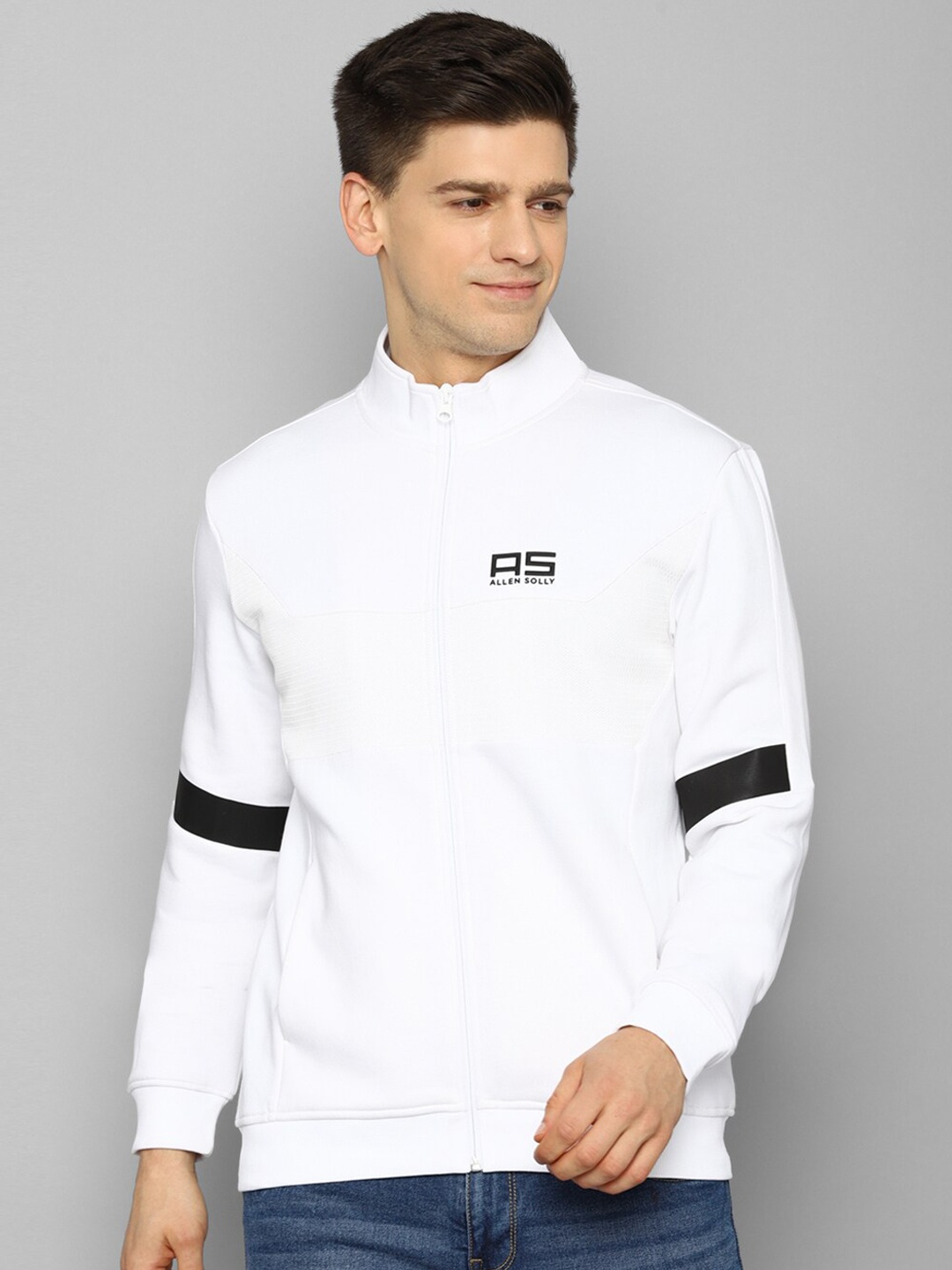 

Allen Solly Men Cotton Sporty Jacket, White