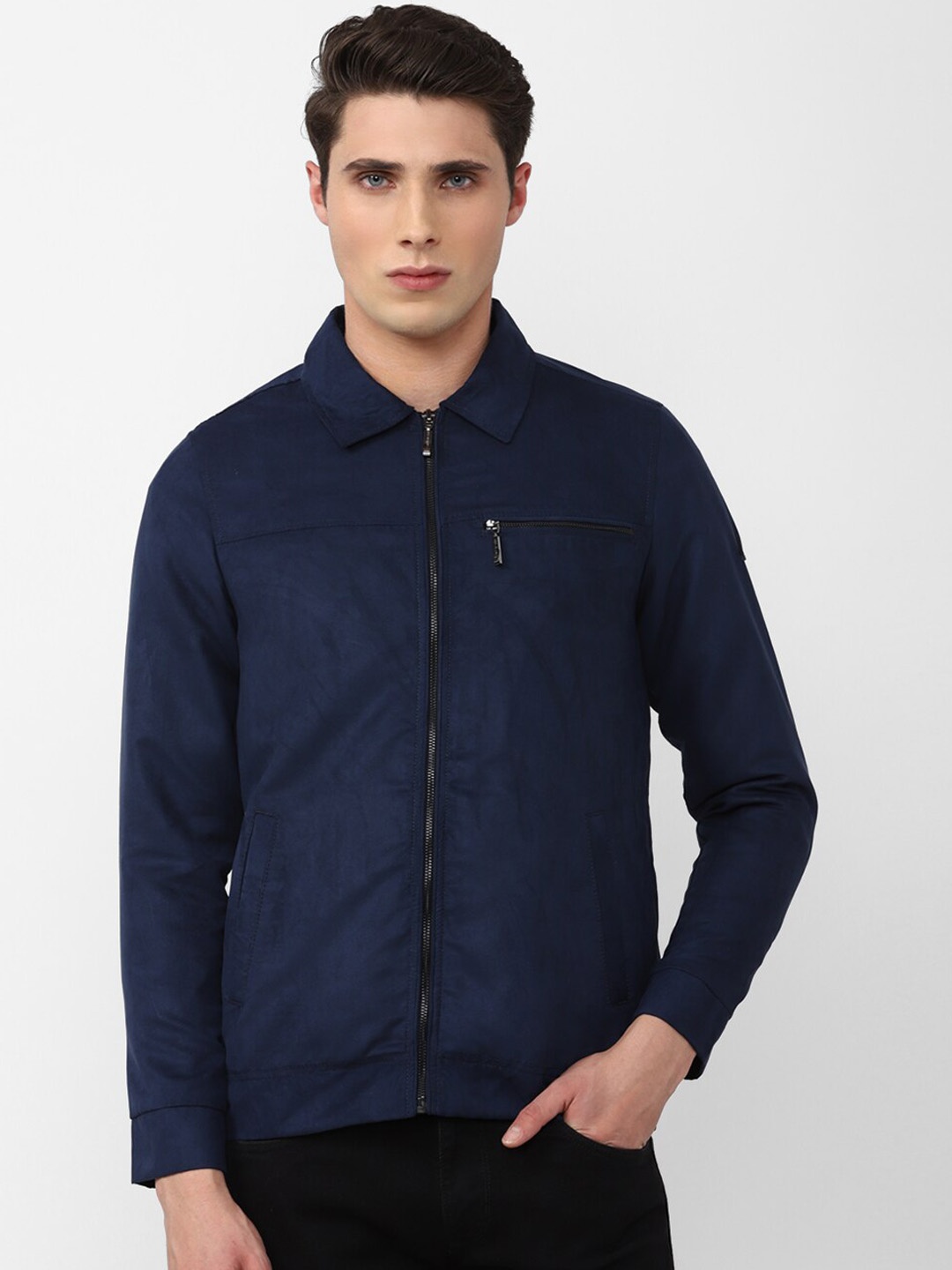 

V Dot Men Tailored Jacket, Navy blue