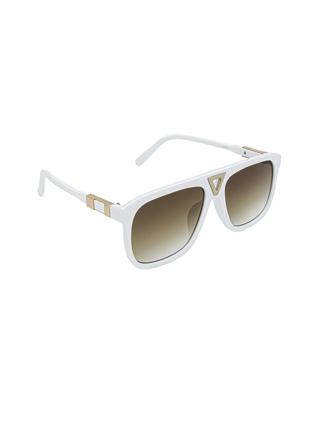 

Bellofox Men Brown Lens & White Wayfarer Sunglasses