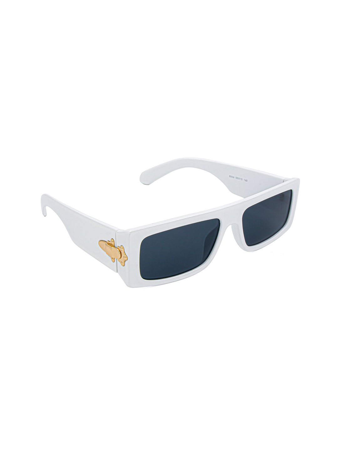 

Bellofox Men Grey Lens & White Rectangle Sunglasses
