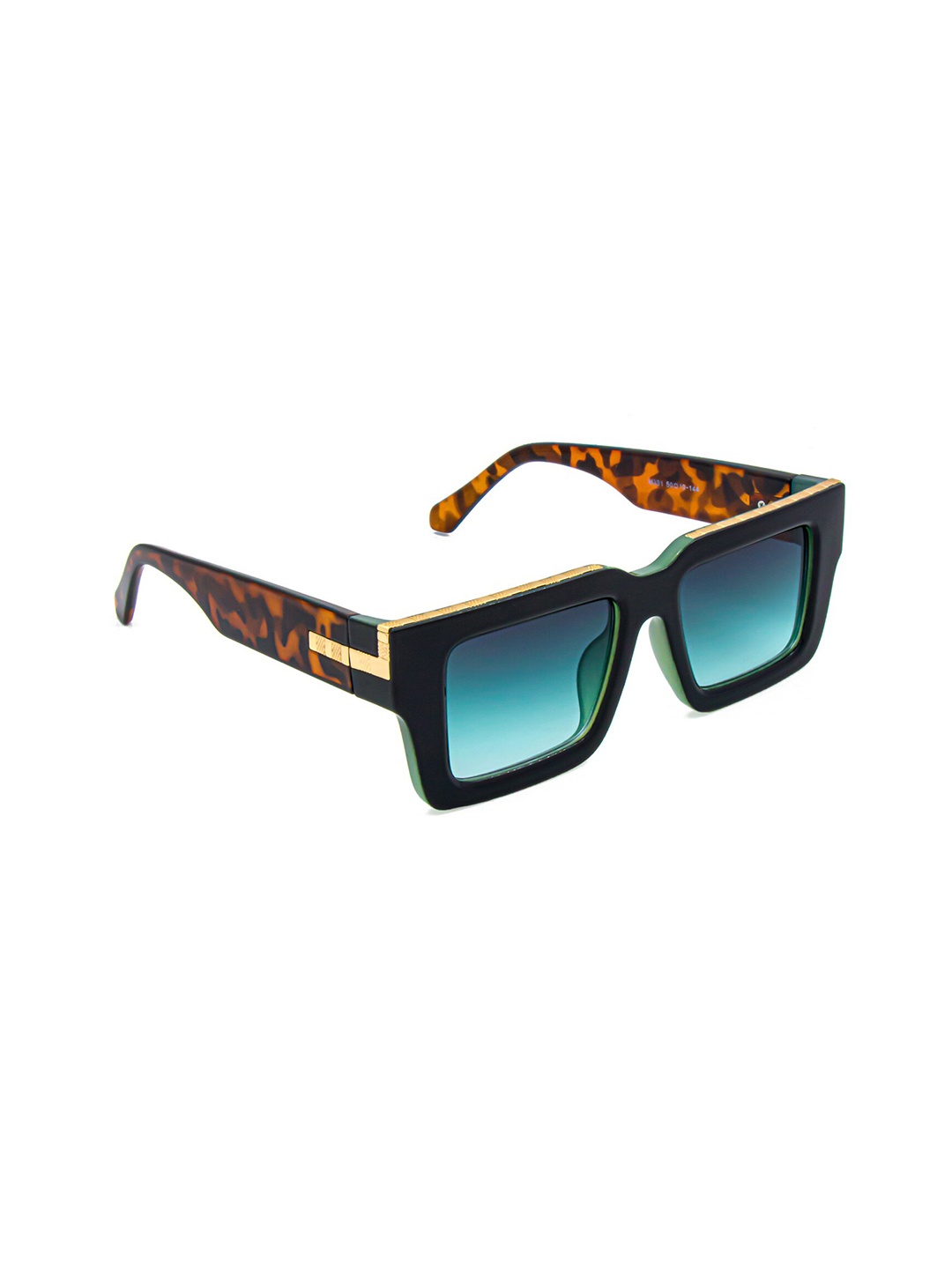 

Bellofox Men Green Lens & Black Square Sunglasses