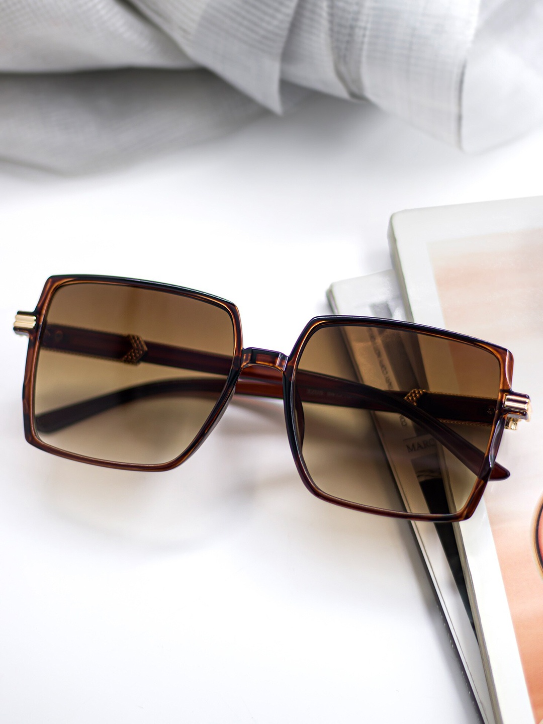

Bellofox Men Oversized Sunglasses BS2017-1222M, Brown