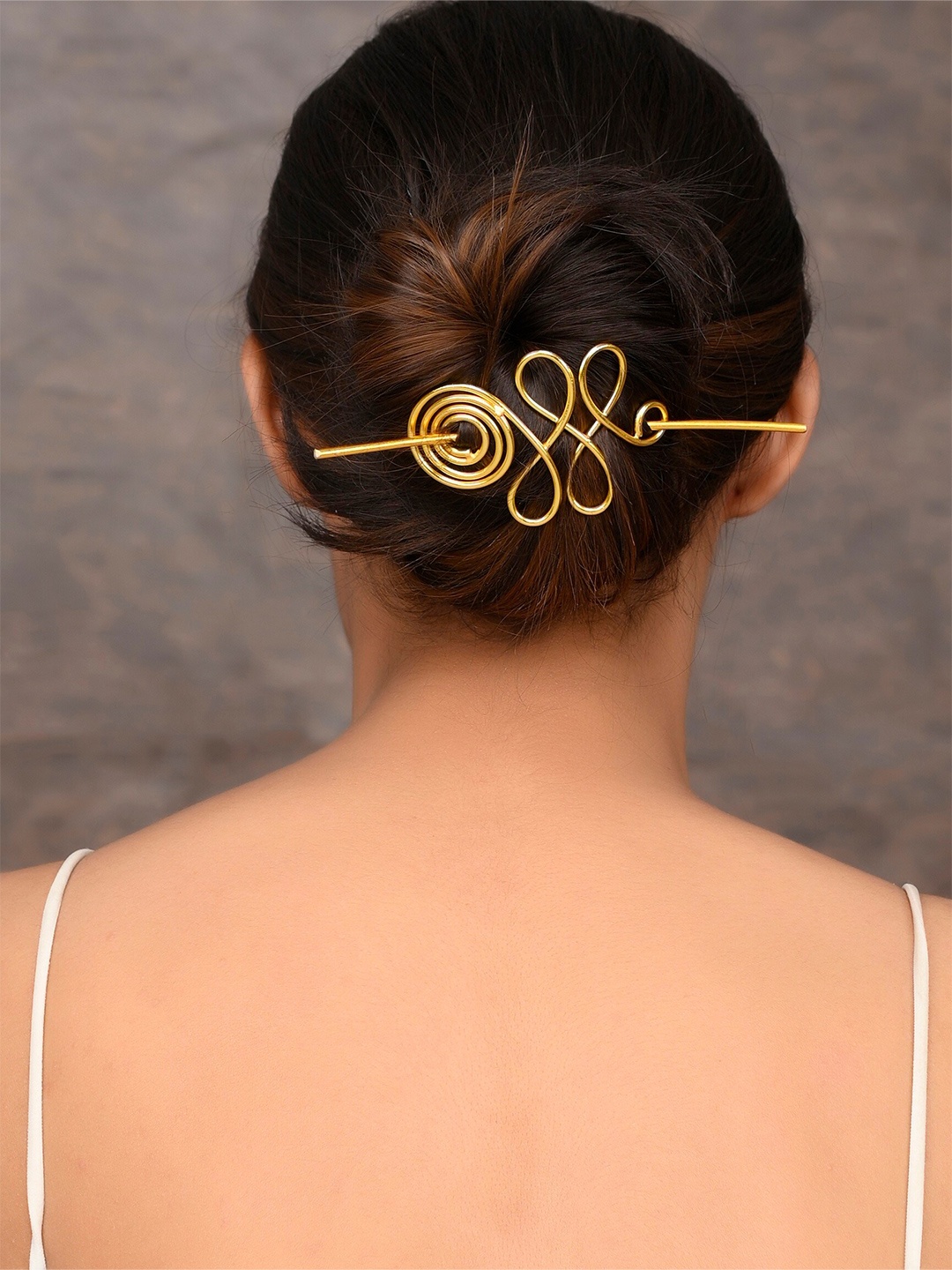 

Silvermerc Designs Women Gold-Plated Hairstick