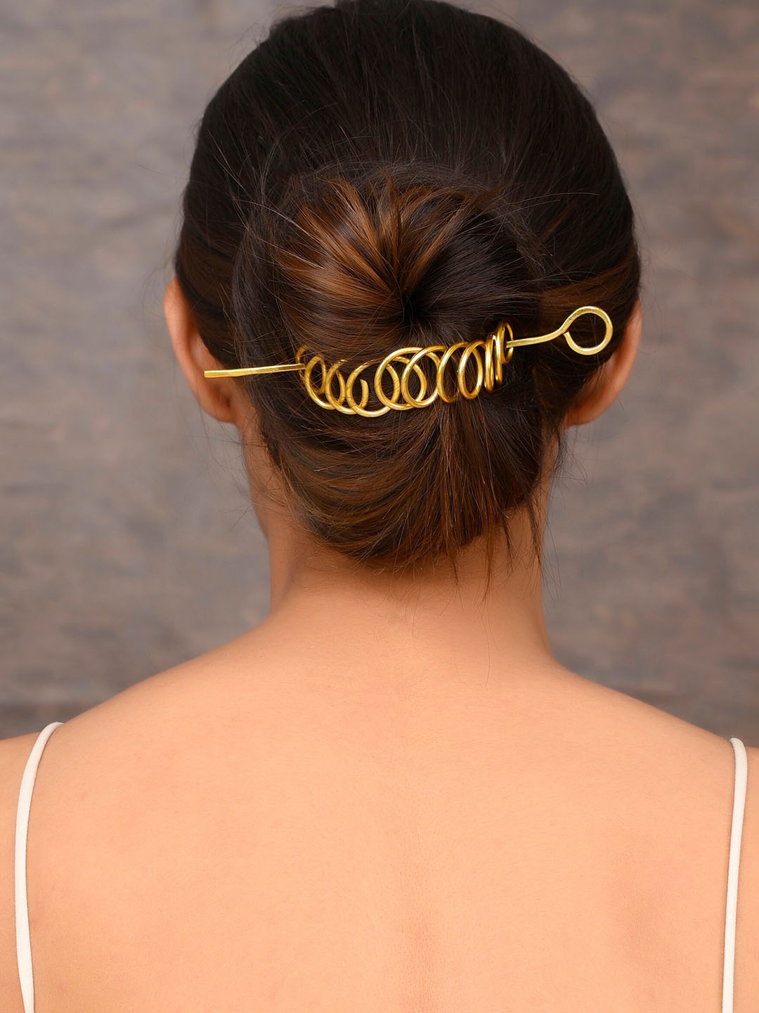 

Silvermerc Designs Women Gold-Plated Hairstick