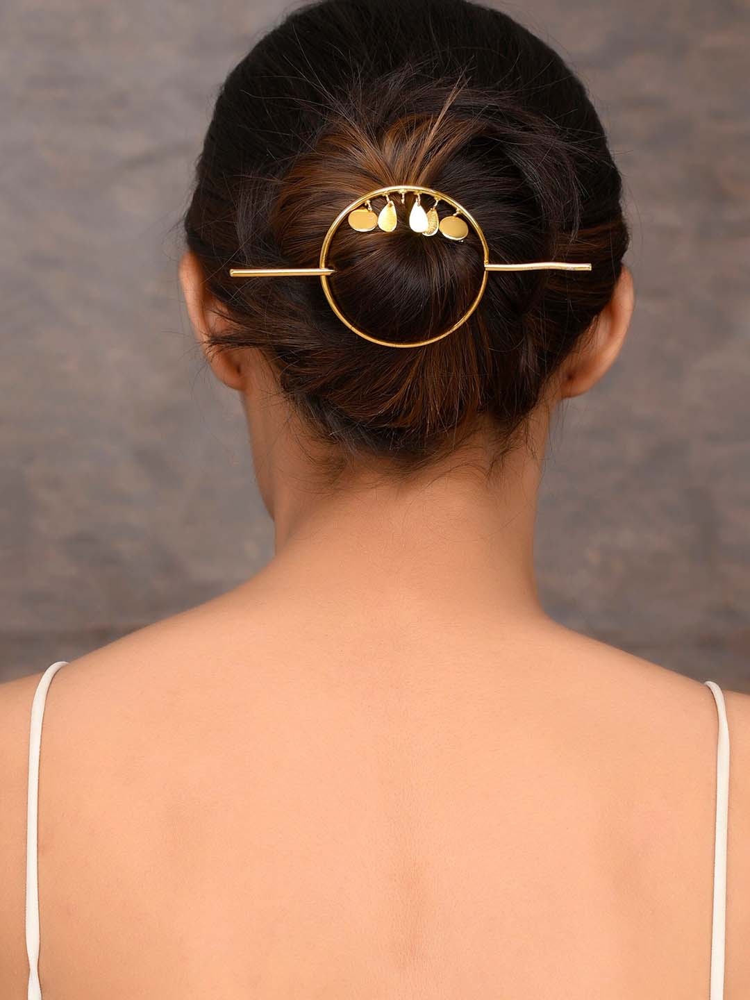 

Silvermerc Designs Women Gold-Plated Hairstick