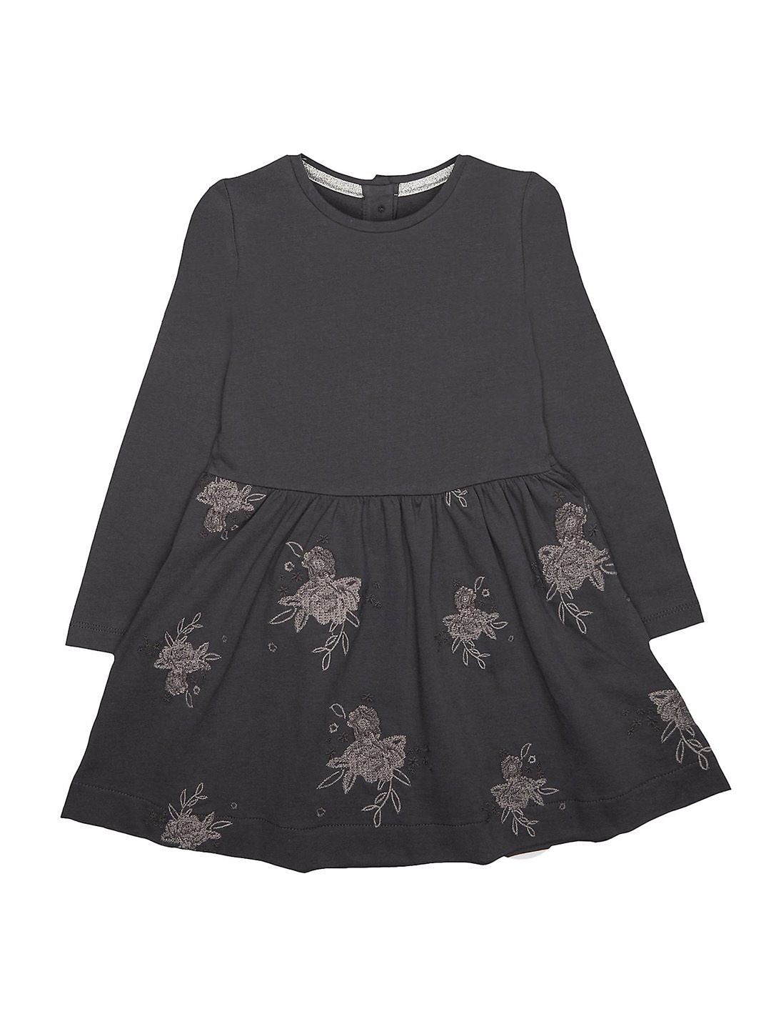 

mothercare Floral Cotton Dress, Charcoal