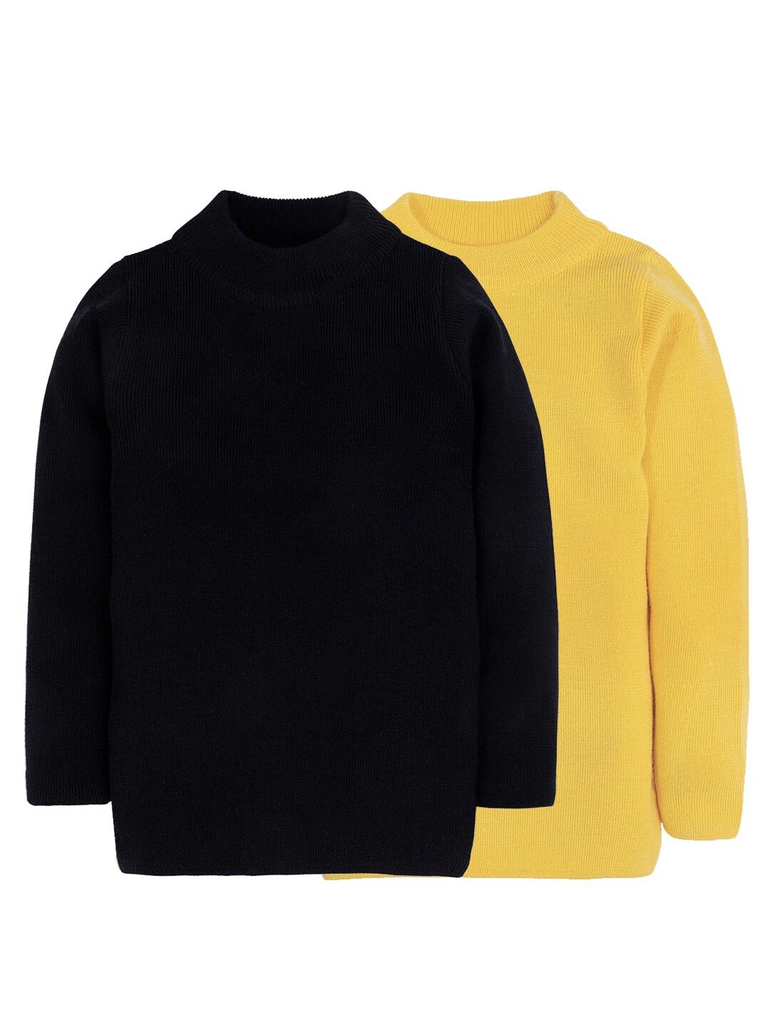 

RVK Kids Turtle Neck Pack Of 2 Pullover, Black
