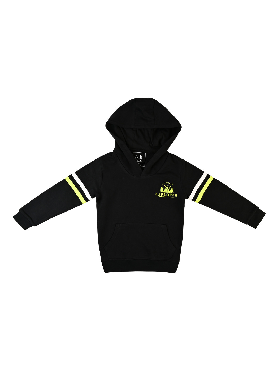 

Nuluv Kids Solid Cotton Hooded Sweatshirt, Black