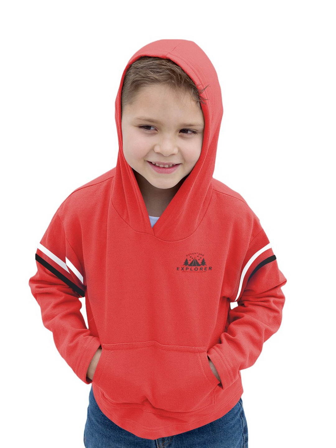 

Nuluv Kids Hooded Pure Cotton Sweatshirt, Red