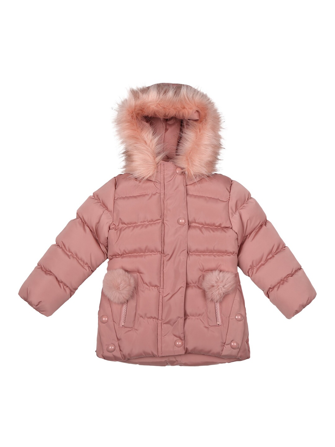 

mothercare Girls Longline Parka Jacket, Pink