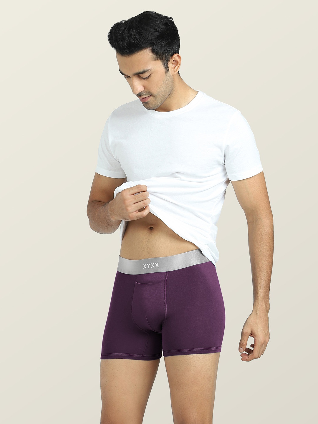 

XYXX Men Micro Modal Illuminati Trunks XYTRNK123, Purple