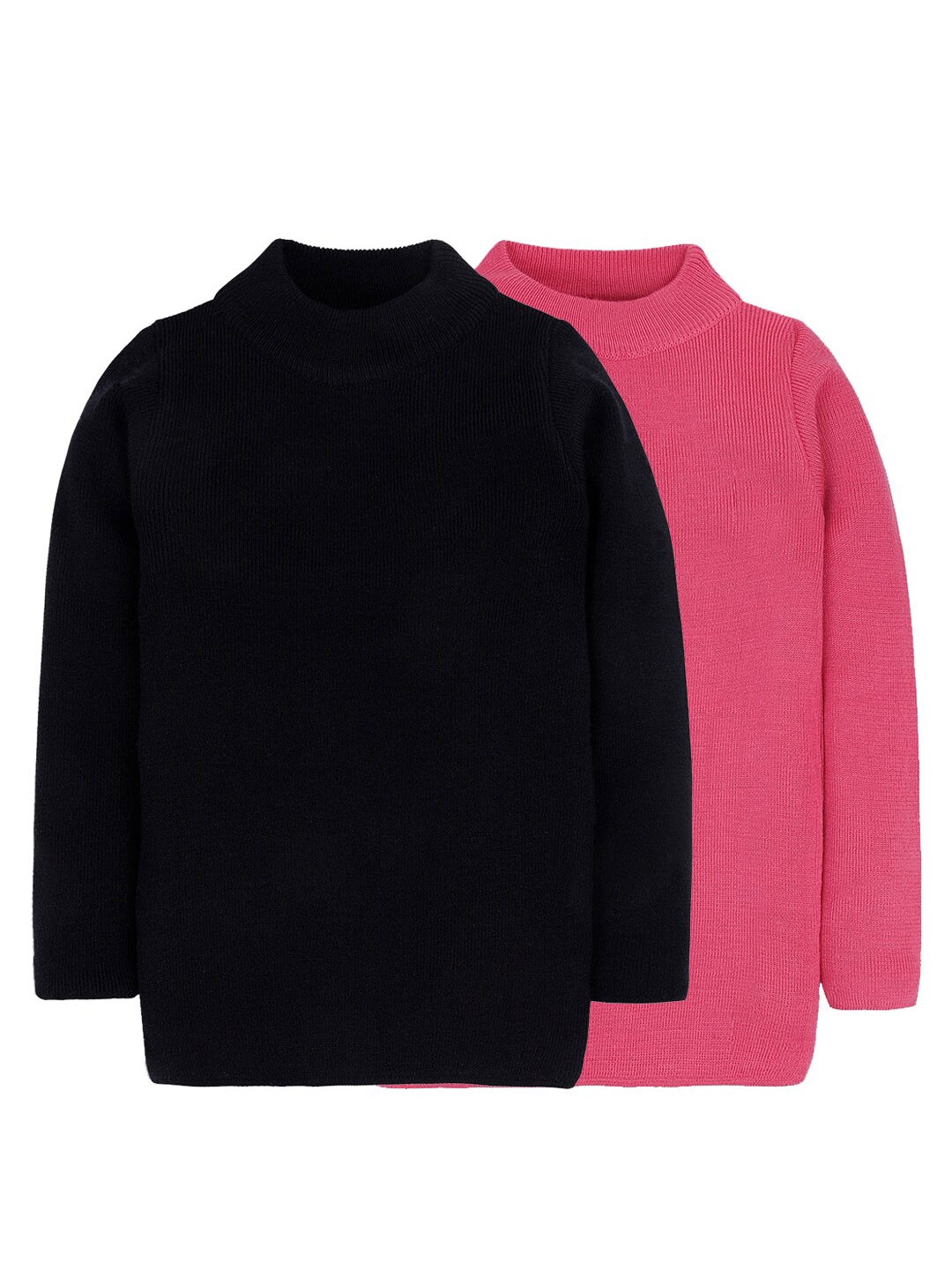 

RVK Unisex Kids Pack Of 2 Acrylic Pullover, Black