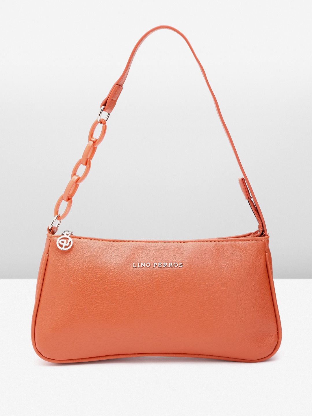 

Lino Perros Structured Shoulder Bag, Orange