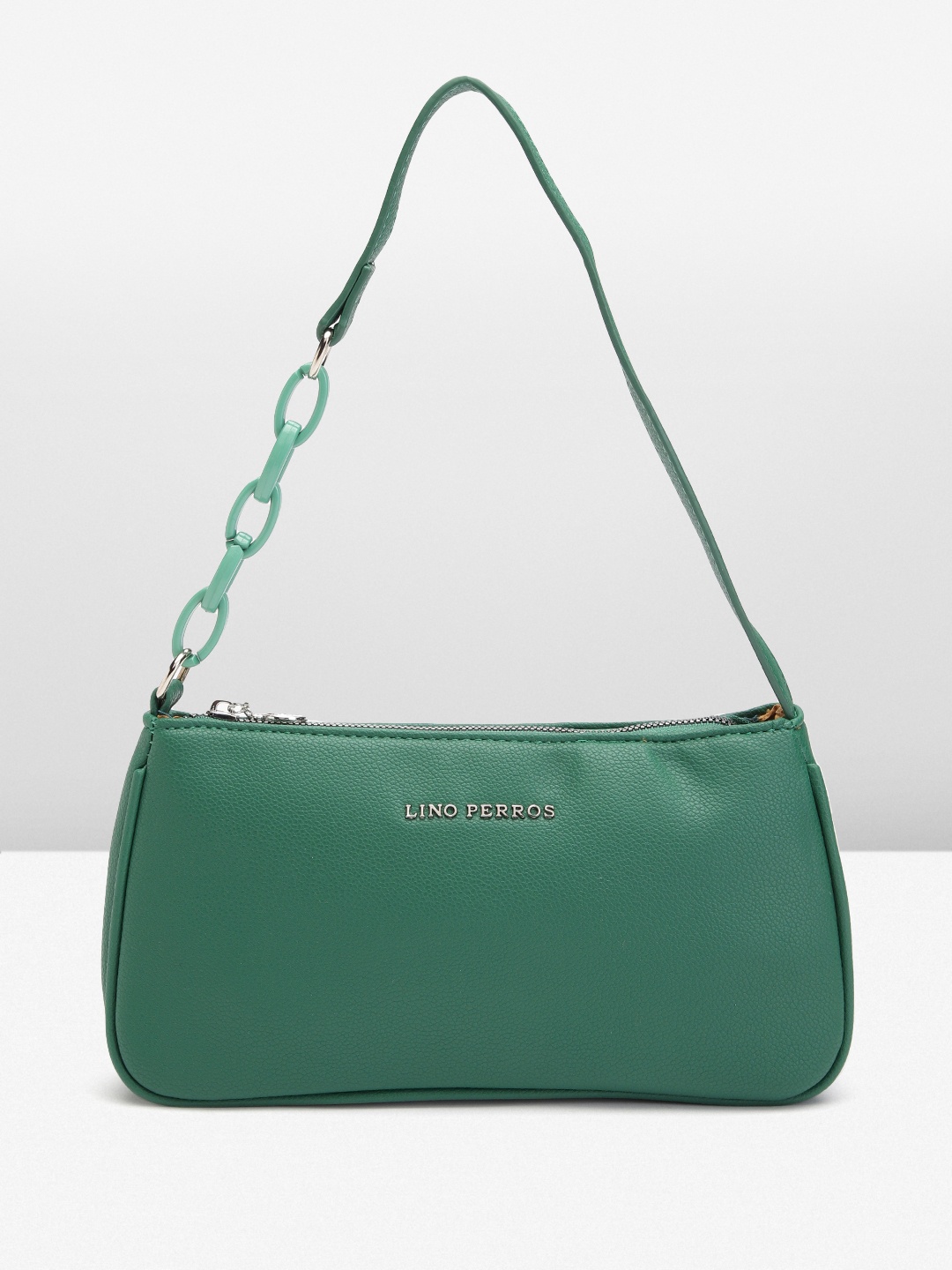 

Lino Perros Structured Shoulder Bag, Green