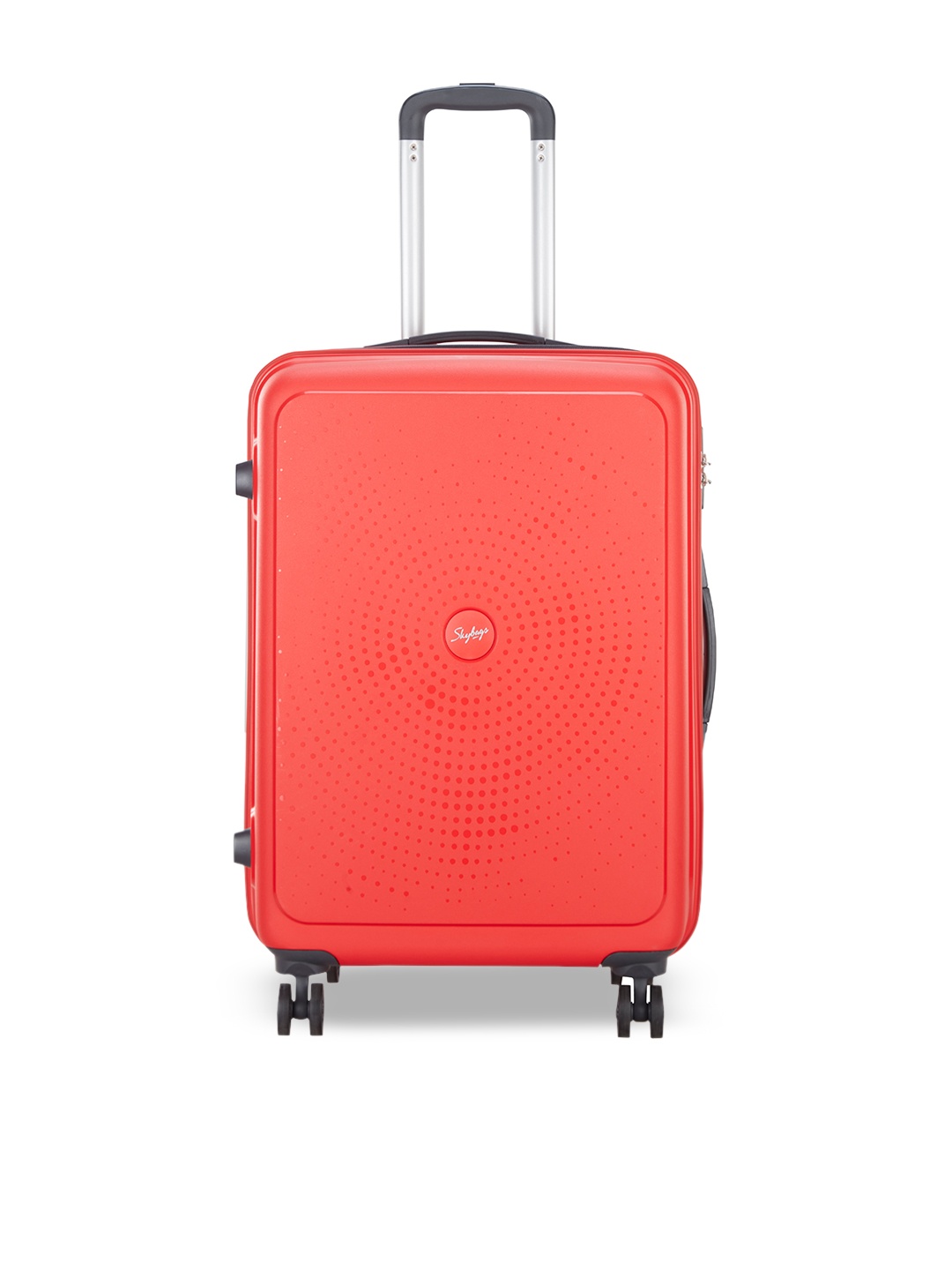 

Skybags Textured Water Resistant Hard-Sided Medium Trolley Bag, Red