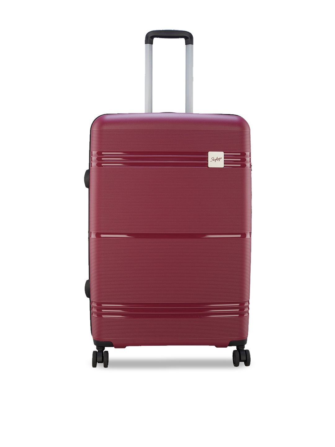 

Skybags FOCUS Textured Hard Sided Large Trolley Bag, Maroon