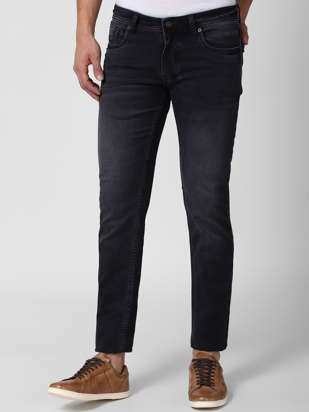

Peter England Casuals Men Slim Fit Jeans, Navy blue
