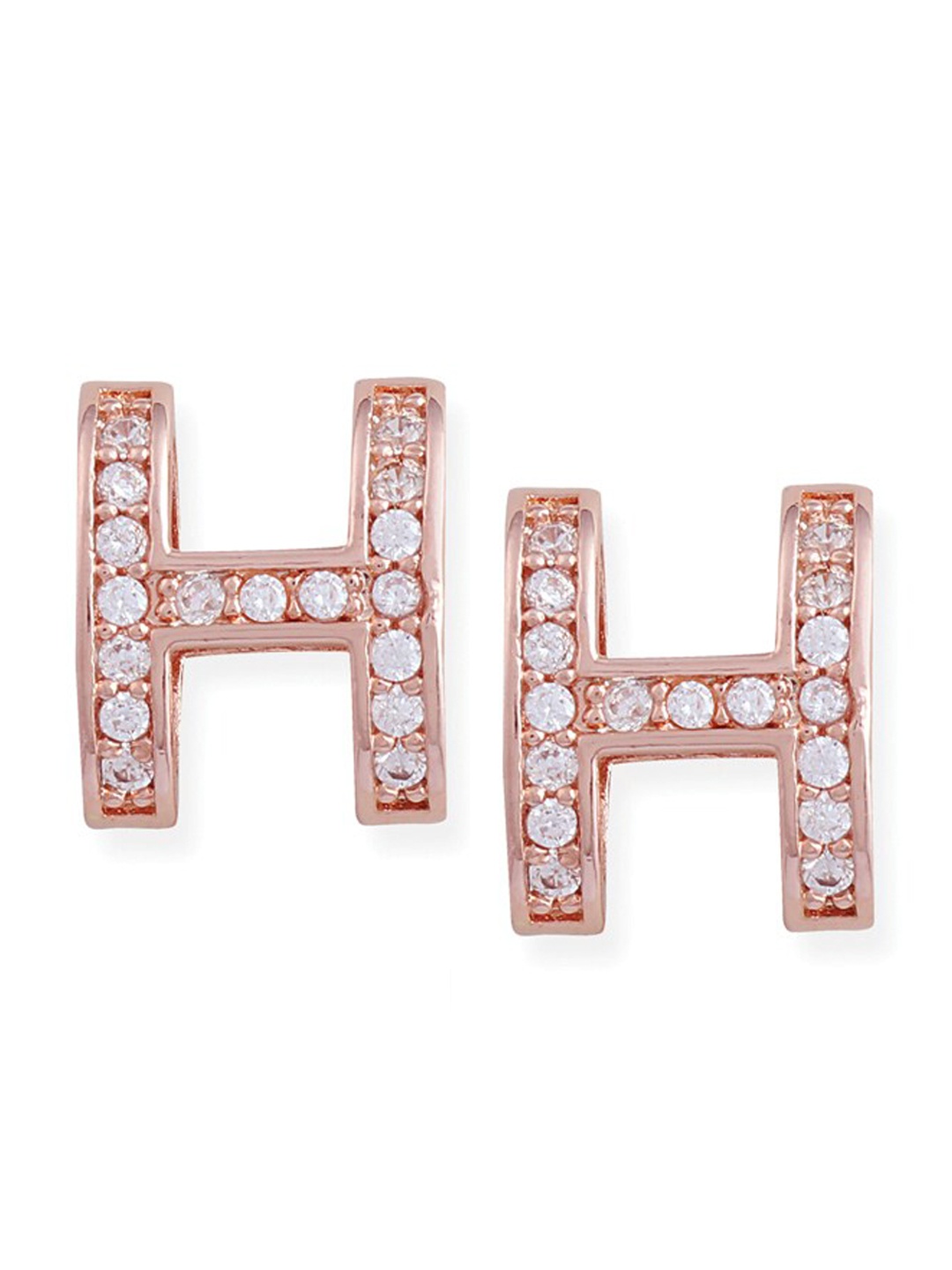 

Tipsyfly Contemporary Studs Earrings, Rose gold