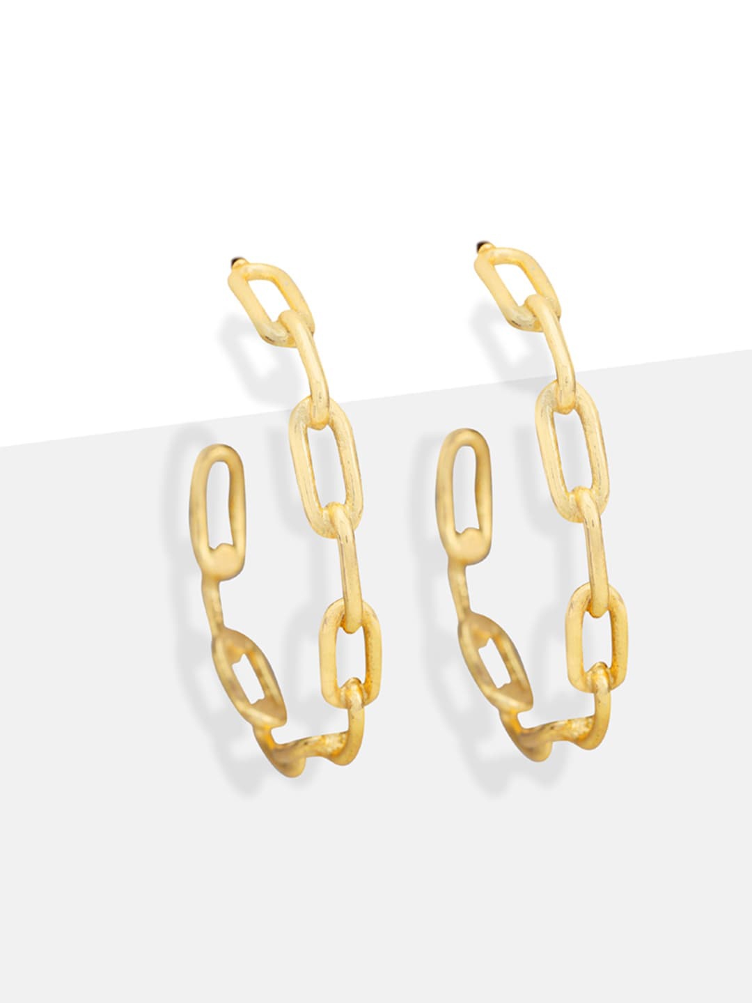 

Tipsyfly Contemporary Half Hoop Earrings, Gold