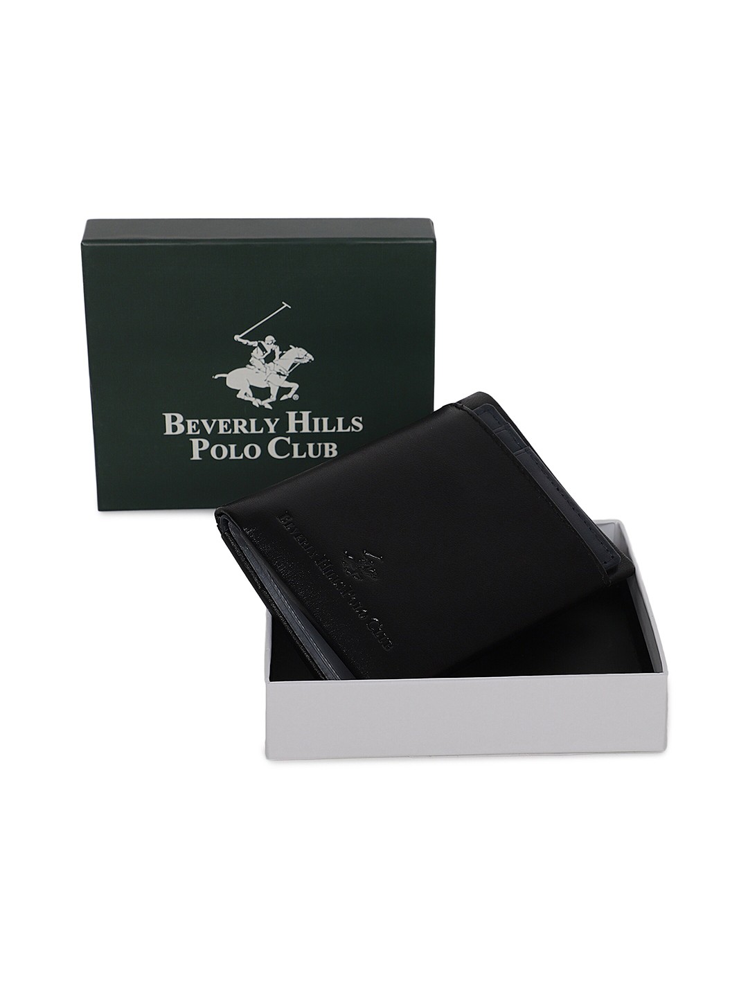 

Beverly Hills Polo Club Beverly Hills Polo Club Men Textured Two Fold Wallet, Black
