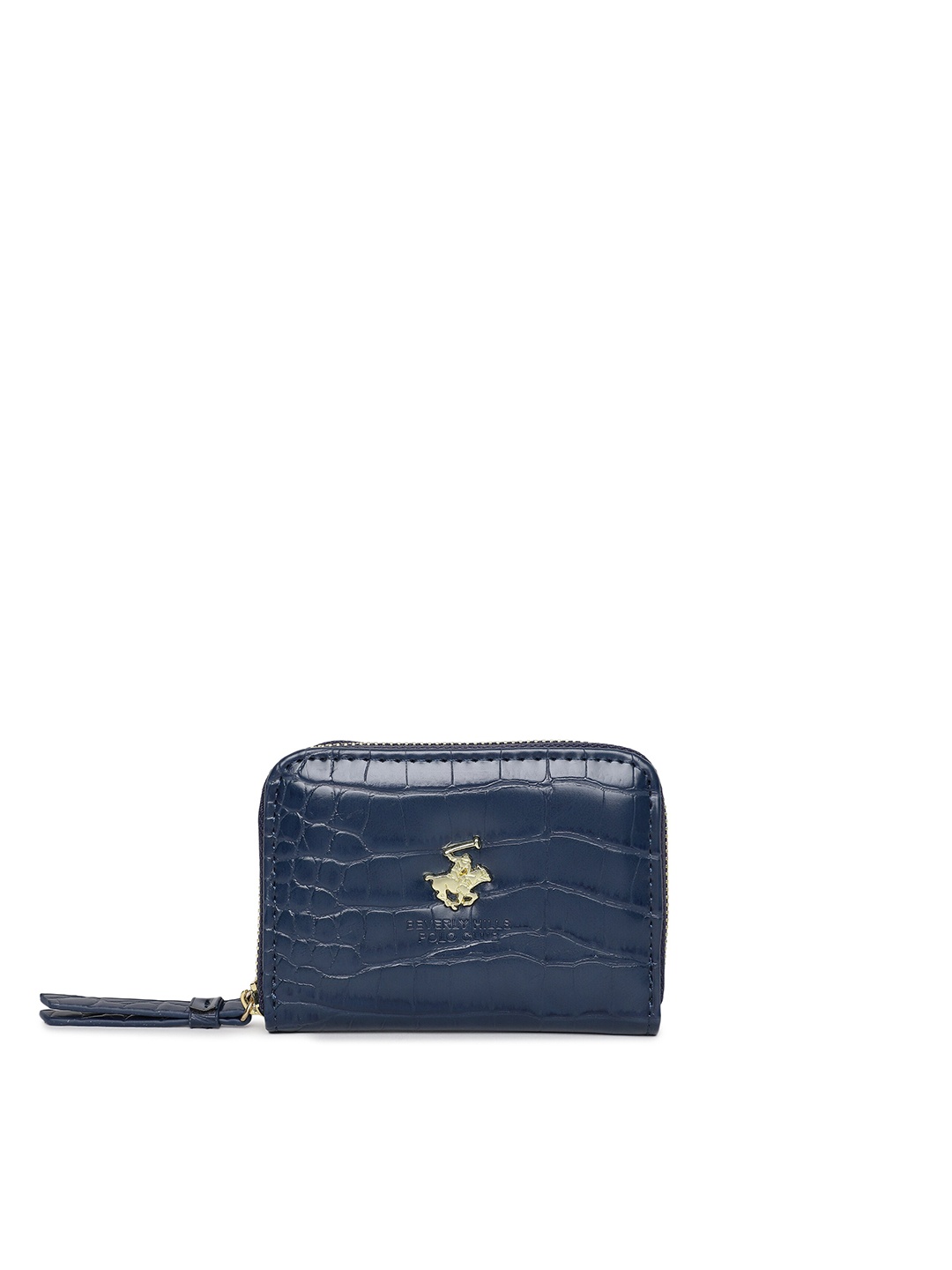 

Beverly Hills Polo Club Beverly Hills Polo Club Woman Textured Zip Around Wallet, Navy blue