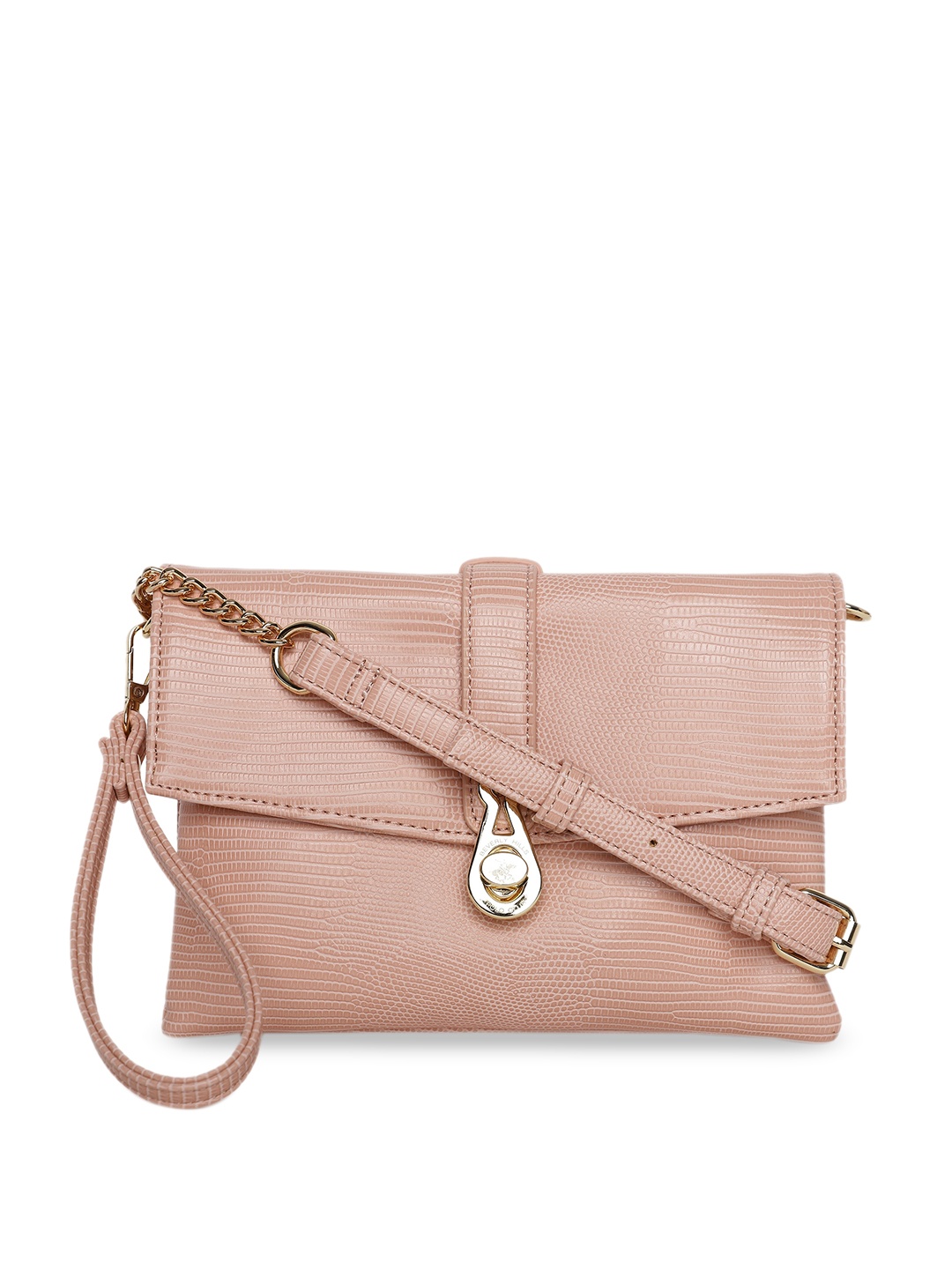 

Beverly Hills Polo Club Crossbody Handbag with Detachable Strap, Pink