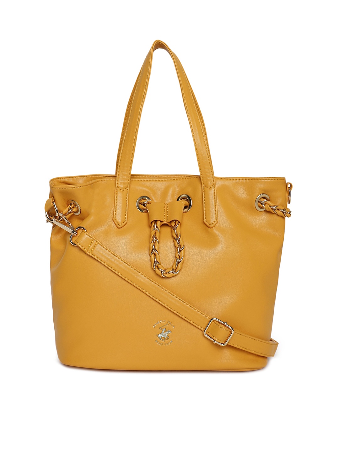 

Beverly Hills Polo Club Solid Shopper Shoulder Bag, Yellow