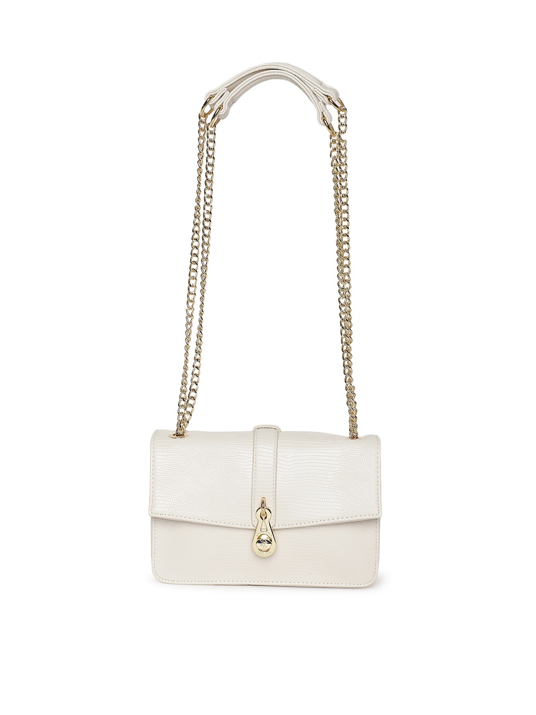 

Beverly Hills Polo Club Sling Bag with Chain Strap, Beige