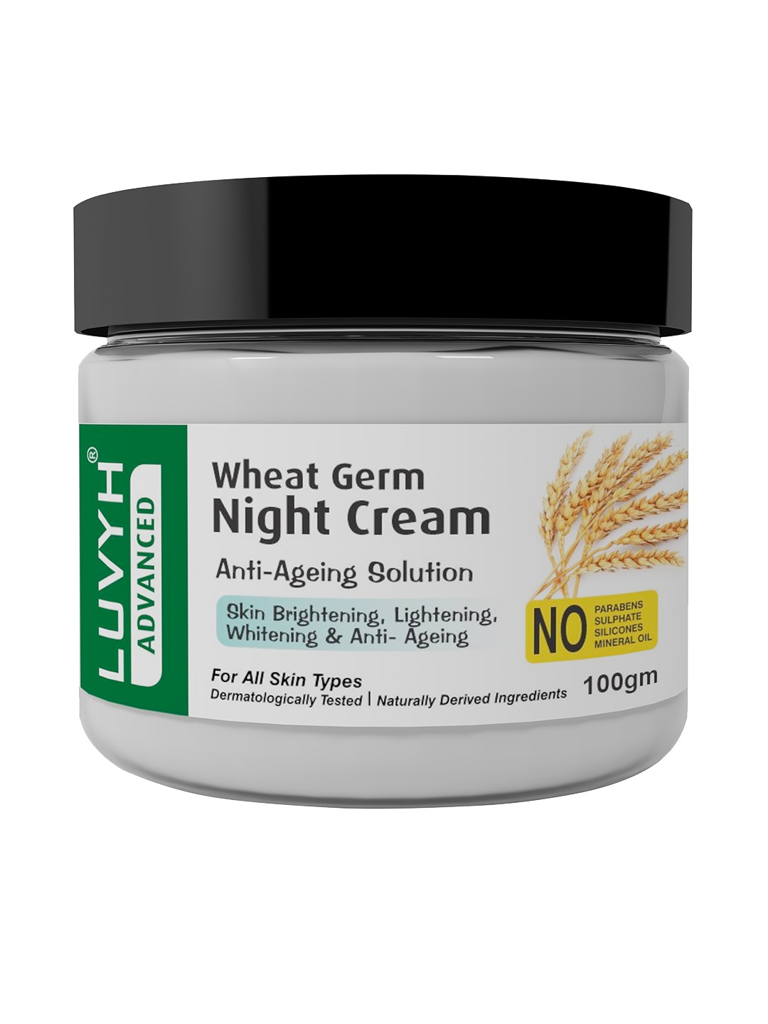

LUVYH Advanced Wheat Gram Night Cream 100 g, White