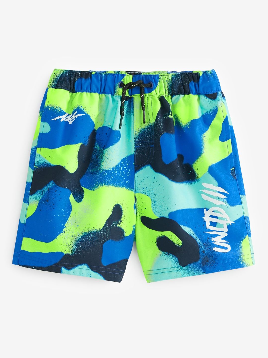 

NEXT Boys Abstract Printed Recylced Polyester Swim Shorts, Blue
