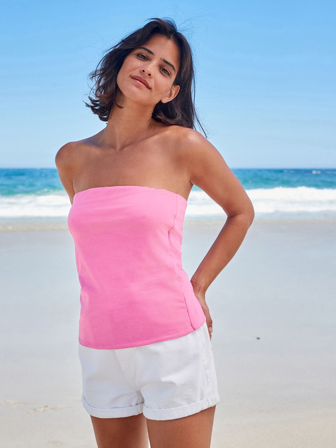 

NEXT Women Off-Shoulder Tube Top, Pink