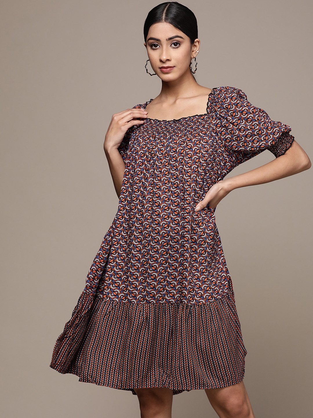 

Label Ritu Kumar Multicoloured A-Line Dress, Multi