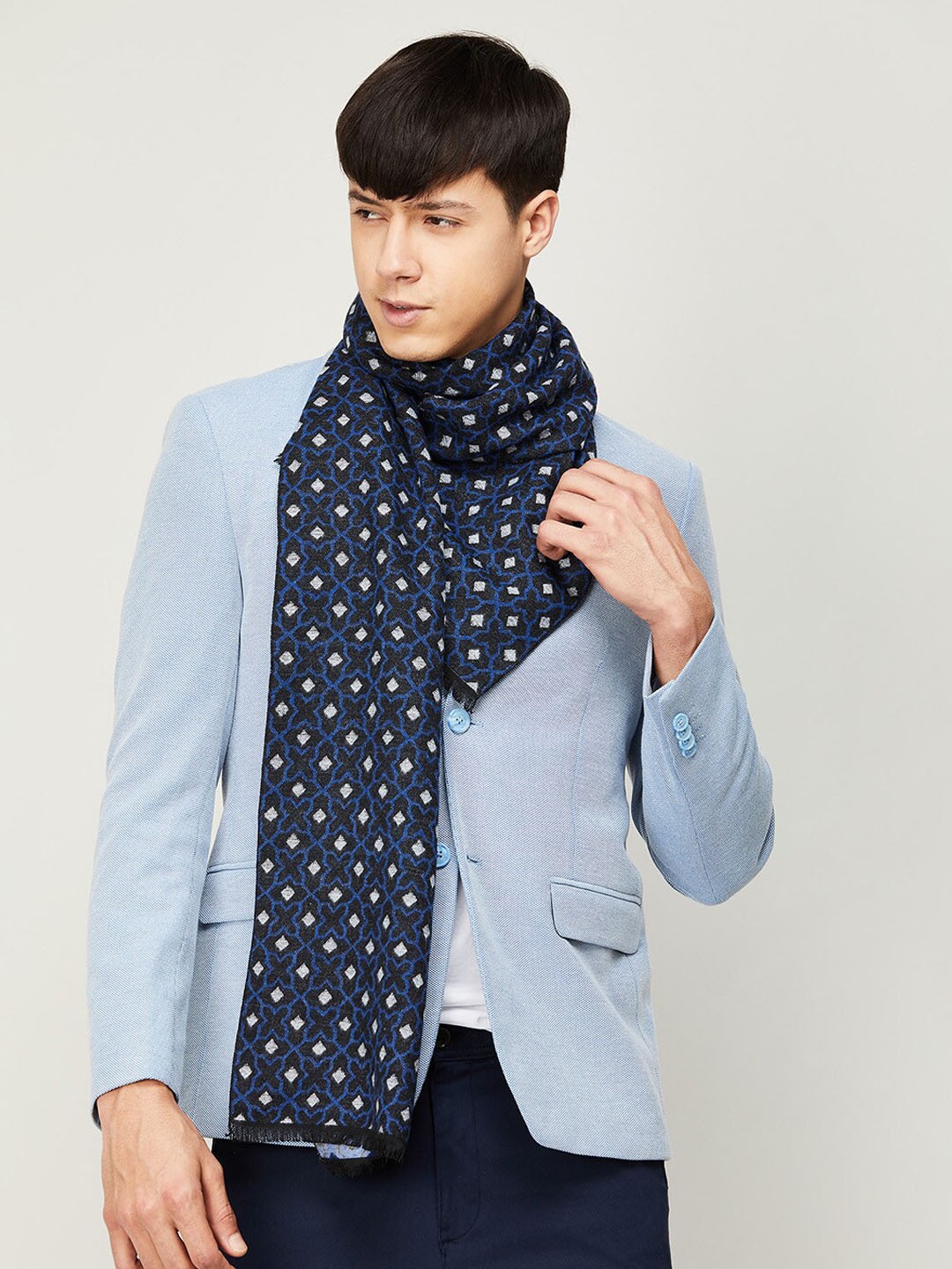 

CODE by Lifestyle Men Cotton Mufflers, Blue