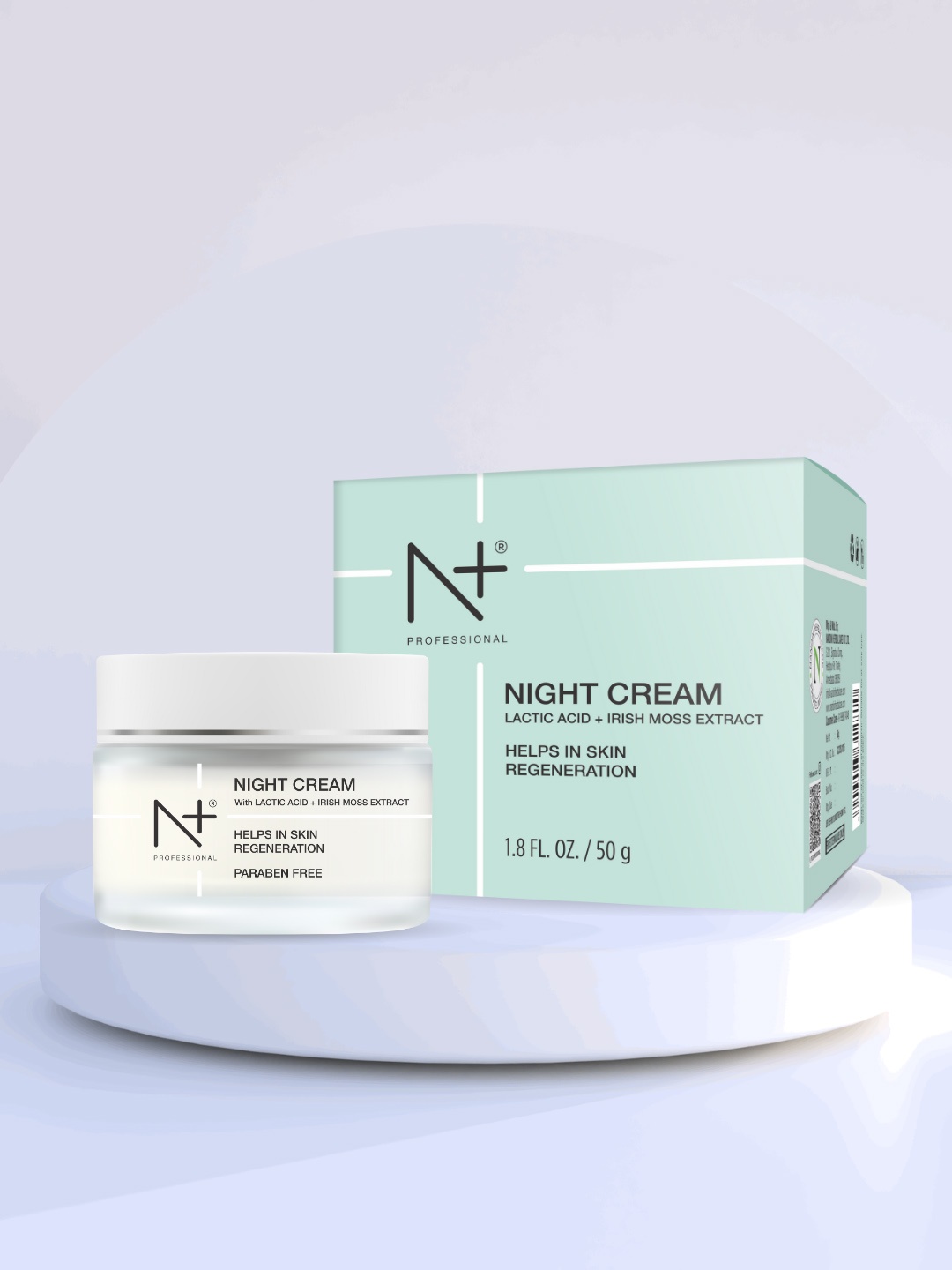 

N Plus Professional Lactic Acid & Irish Moss Extract Night Cream 50g, Green