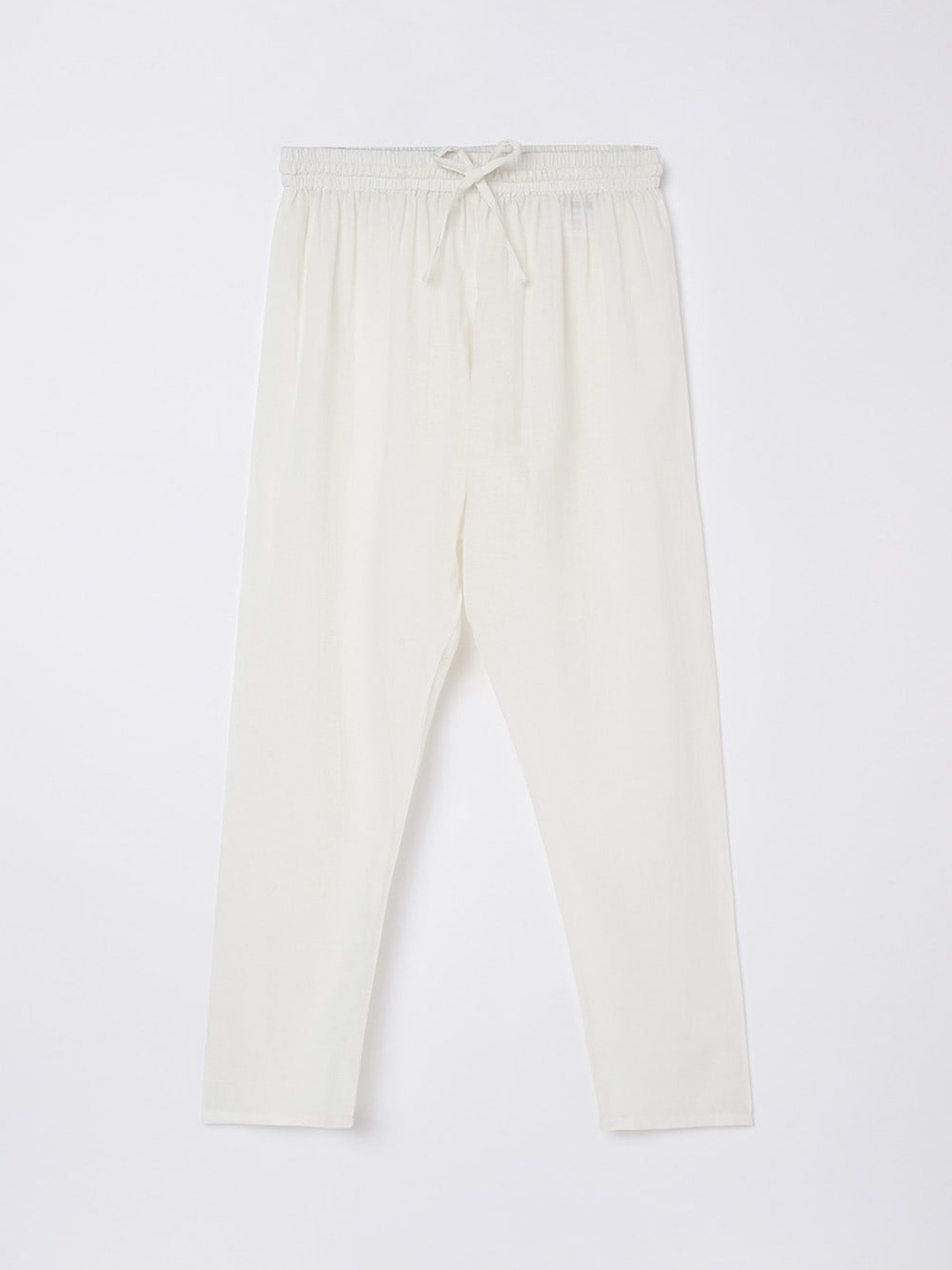 

Melange by Lifestyle Boys Pure Cotton Trousers, White