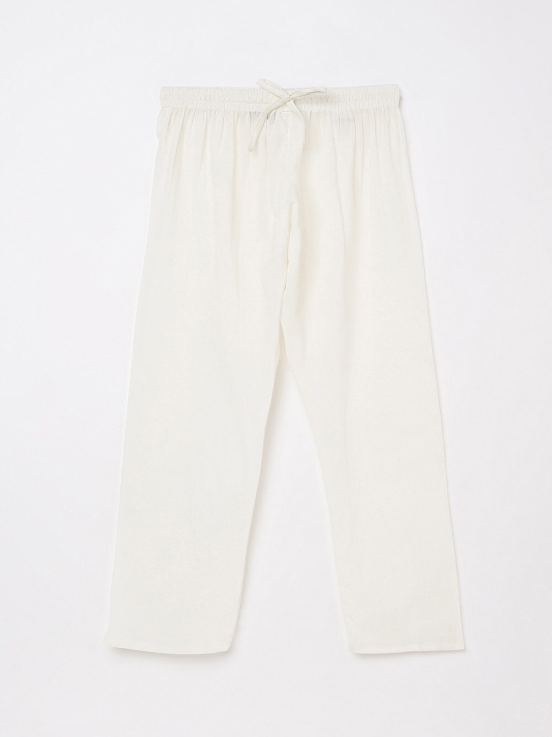

Melange by Lifestyle Boys Pure Cotton Trousers, White