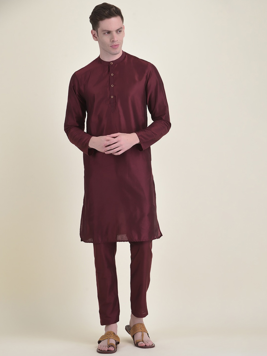 

DEYANN Kurta with Trousers, Maroon