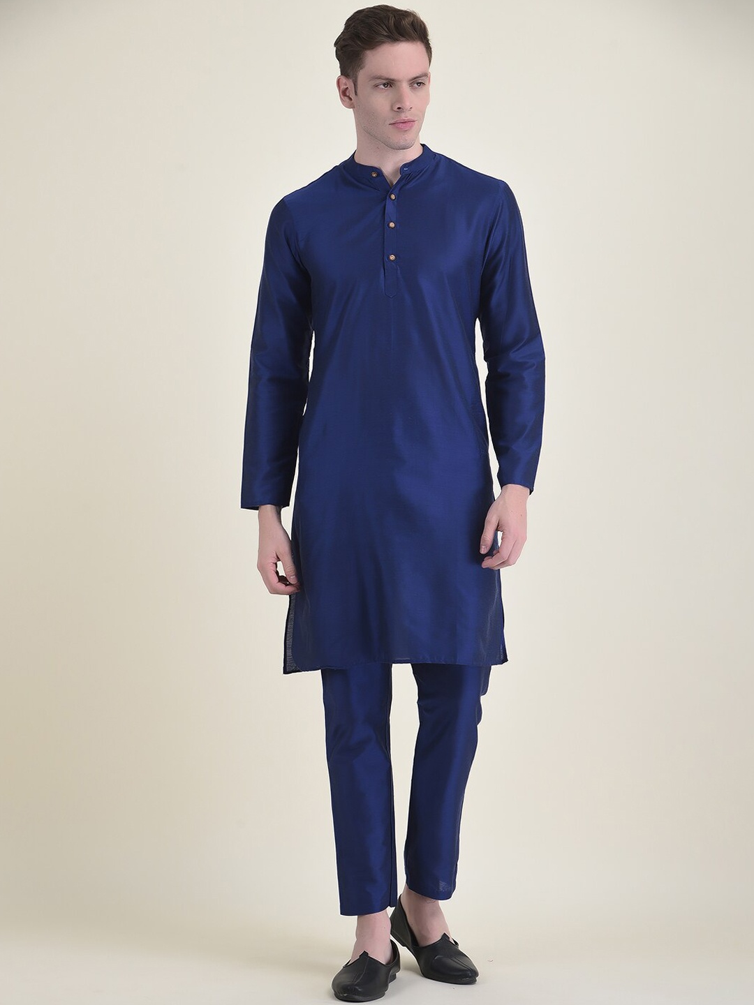 

DEYANN Men Kurta with Trousers, Blue