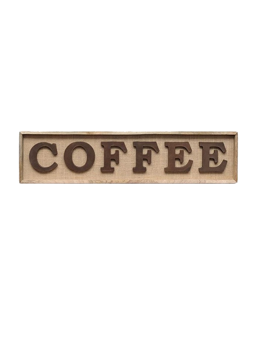 

CASA DECOR Framed Brown Coffee Printed Plaque Wall Decor