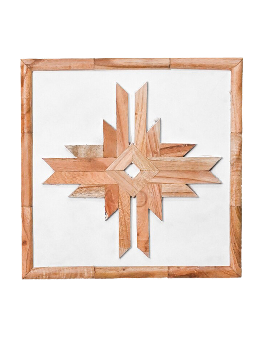 

CASA DECOR White & Brown Cottage Core Wall Decor