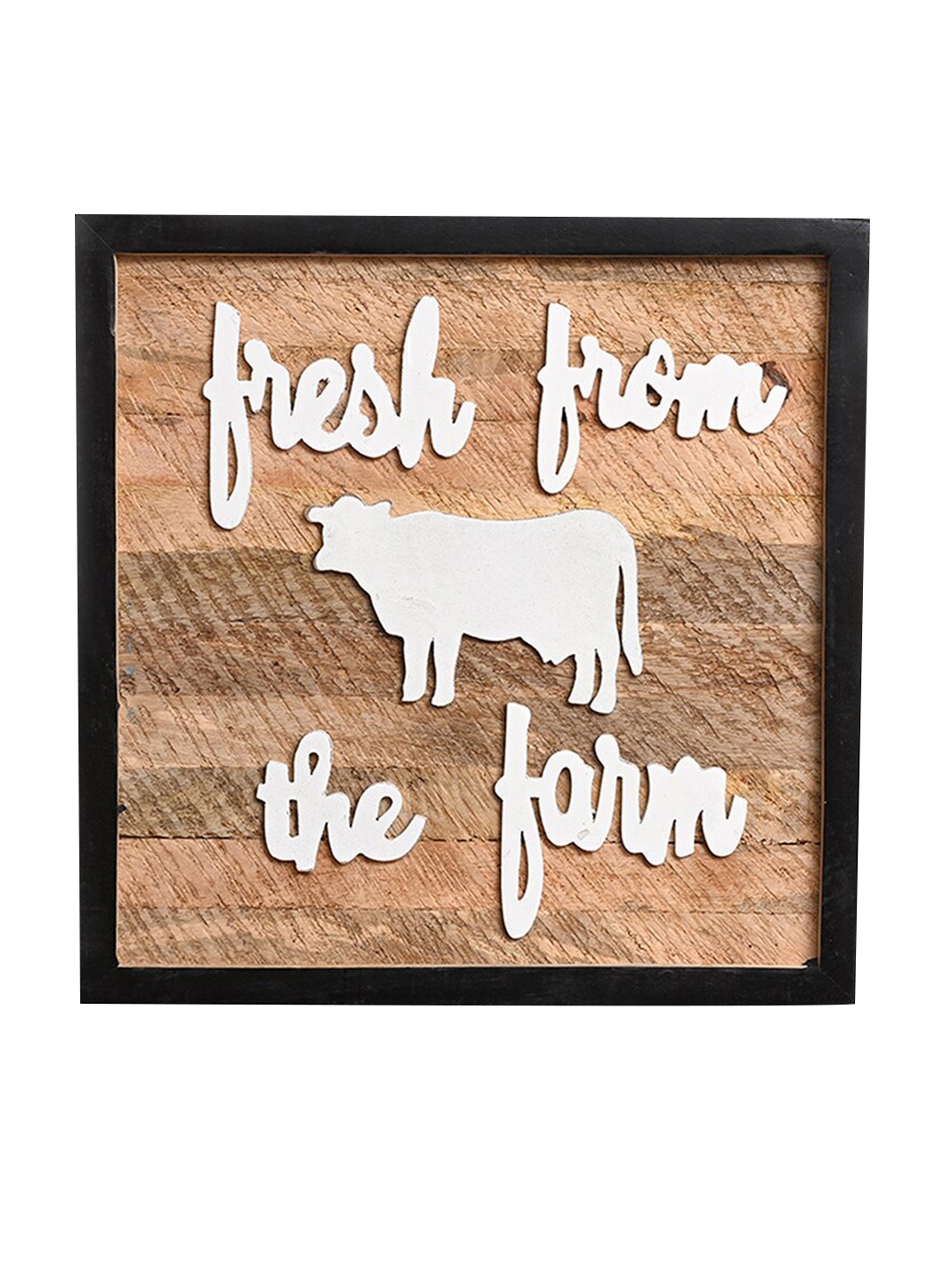 

CASA DECOR Brown Farm Fresh Typography Wall Decor