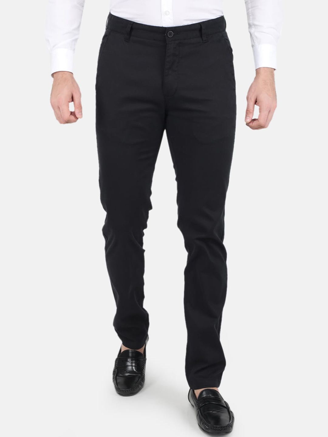 

Monte Carlo Men Smart Slim Fit Trouser, Black