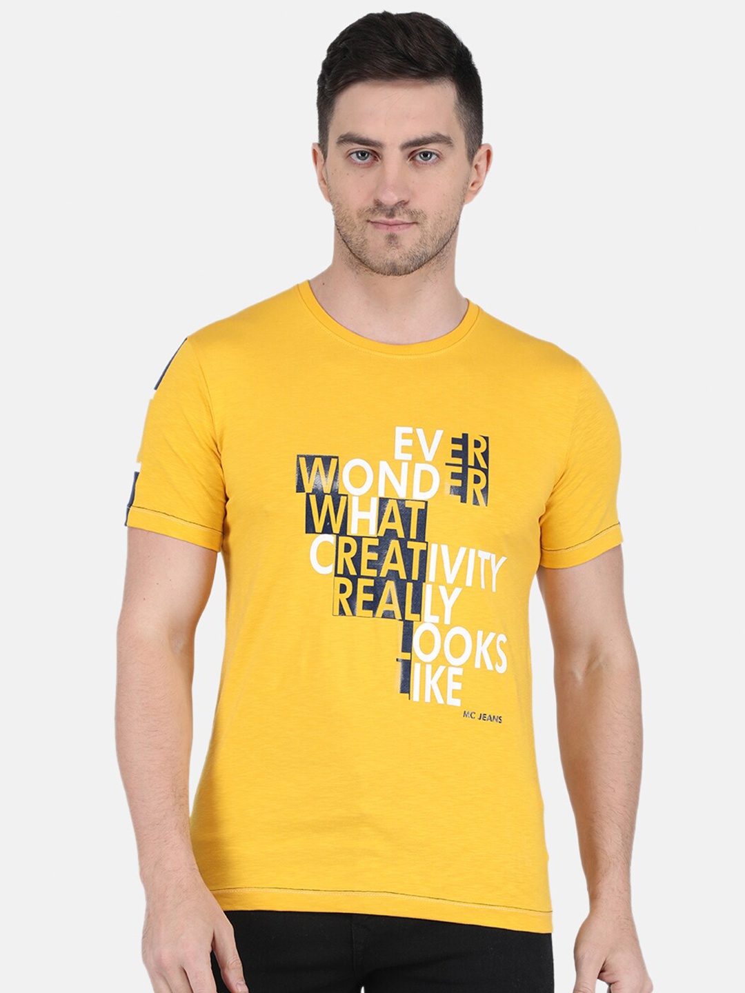 

Monte Carlo Men Typography Printed T-shirt, Blue