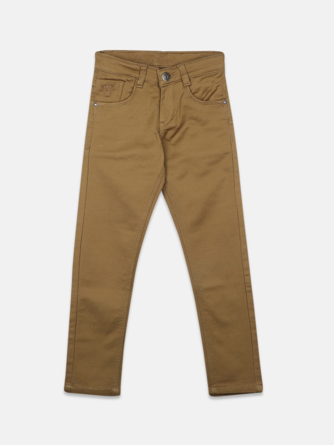 

Monte Carlo Boys Cotton Slim Fit Stretchable Jeans, Khaki