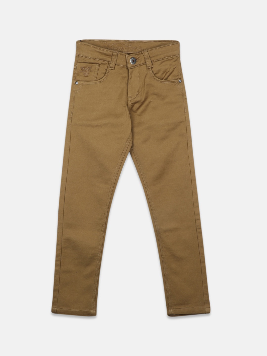 

Monte Carlo Boys Cotton Slim Fit Stretchable Jeans, Khaki