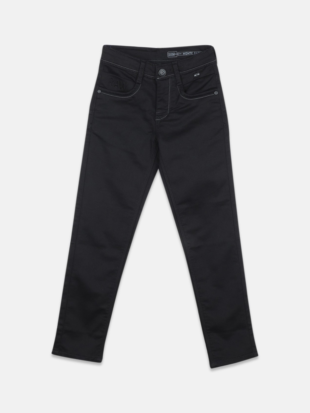 

Monte Carlo Boys Cotton Slim Fit Stretchable Jeans, Black