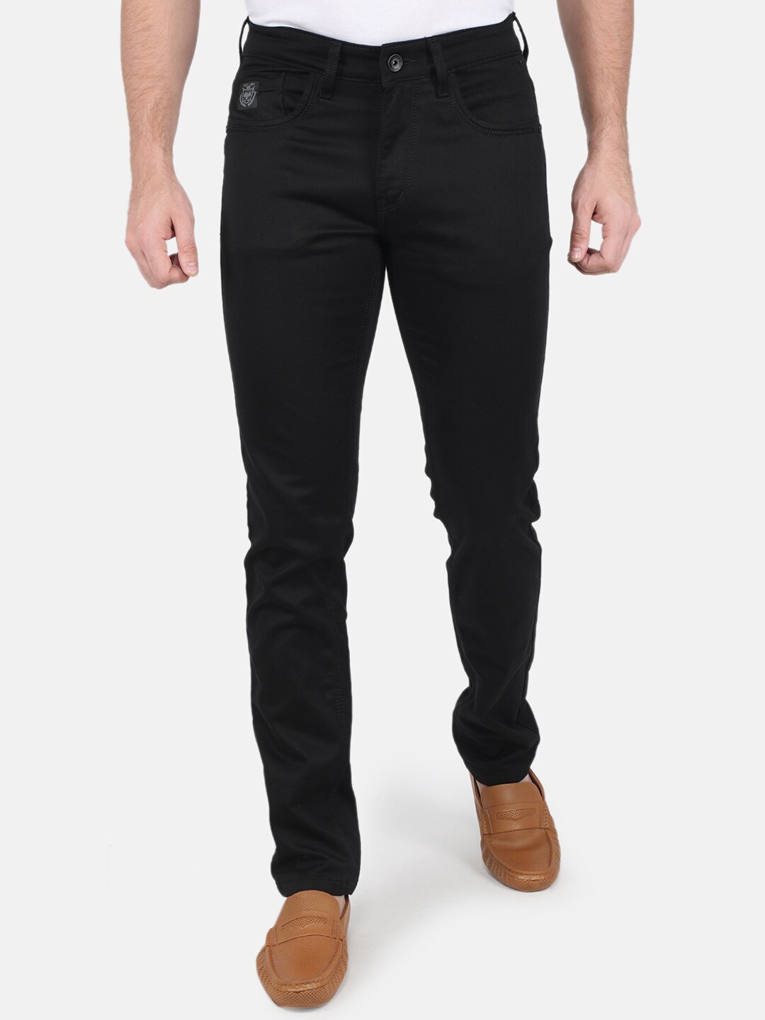 

Monte Carlo Men Slim Fit Stretchable Jeans, Black