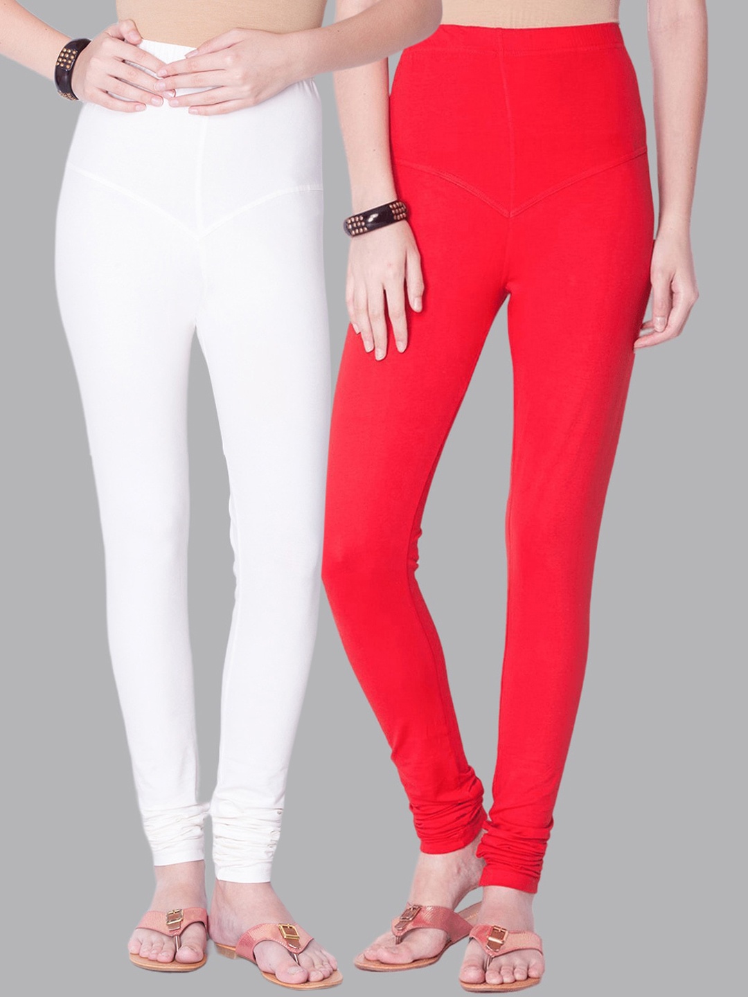 

Dollar Missy Pack Of 2 Churidar-Length Leggings, White