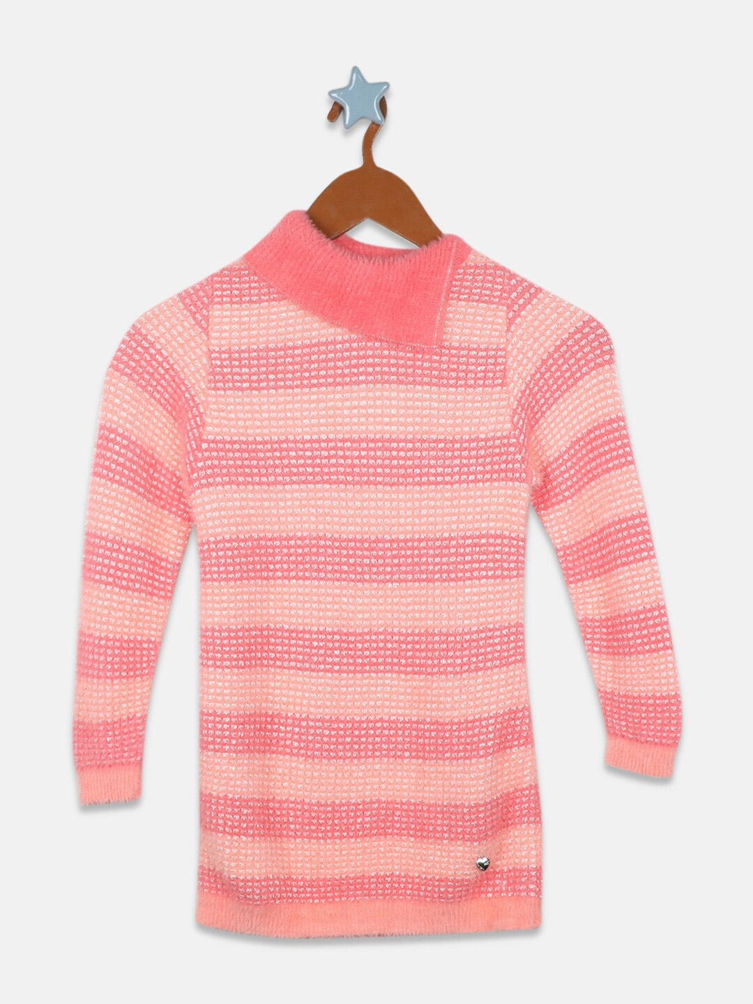 

Monte Carlo Girls Striped Sweatshirt, Pink